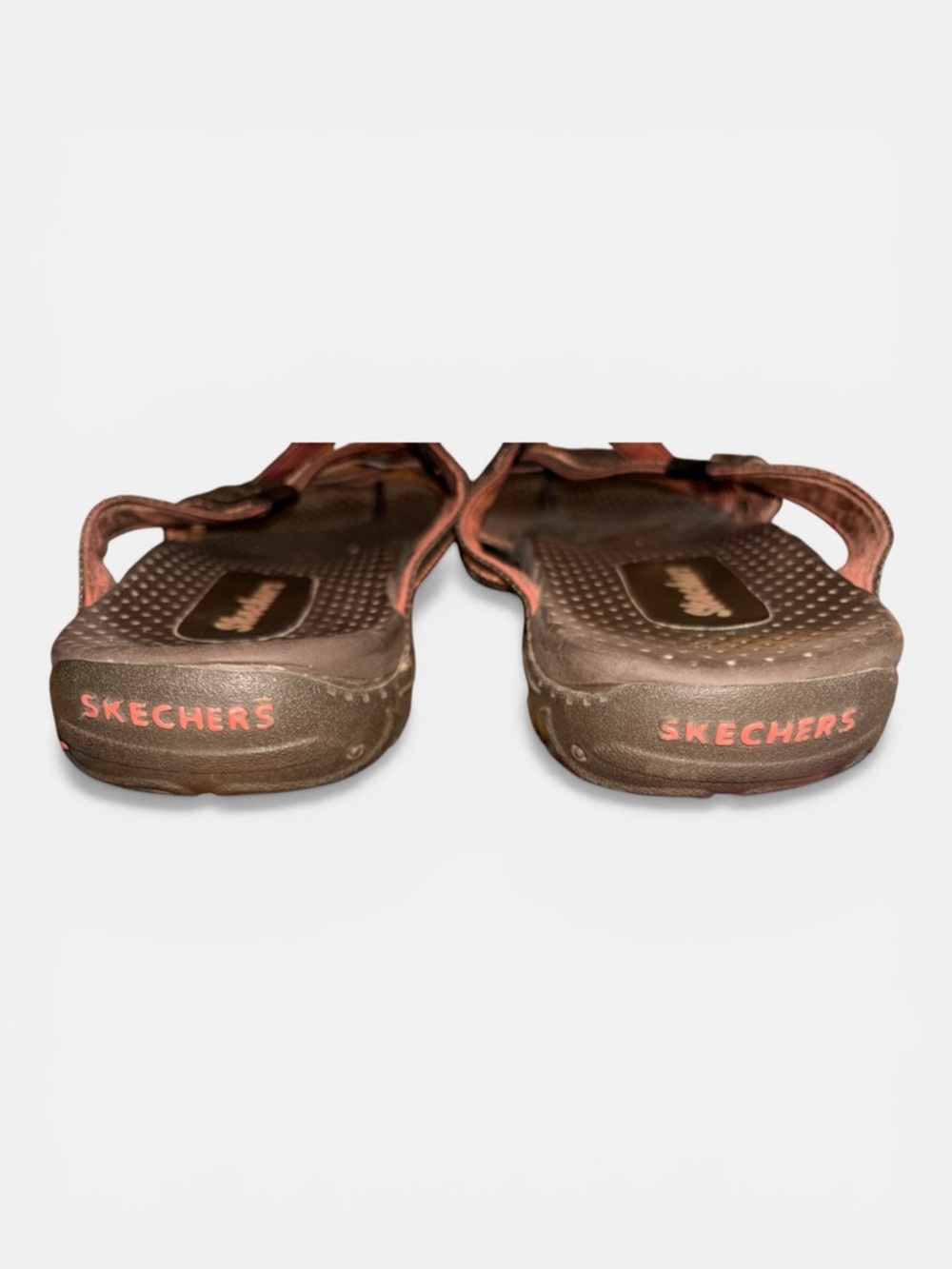 GUC Skechers Brown and Tan Cross-Strap Slide Sandals - Picture 4 of 4